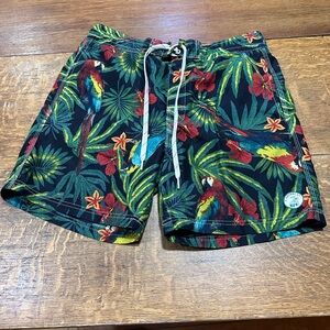 Caribbean Joe men’s swim trunks sz large‎ vacation tropical
